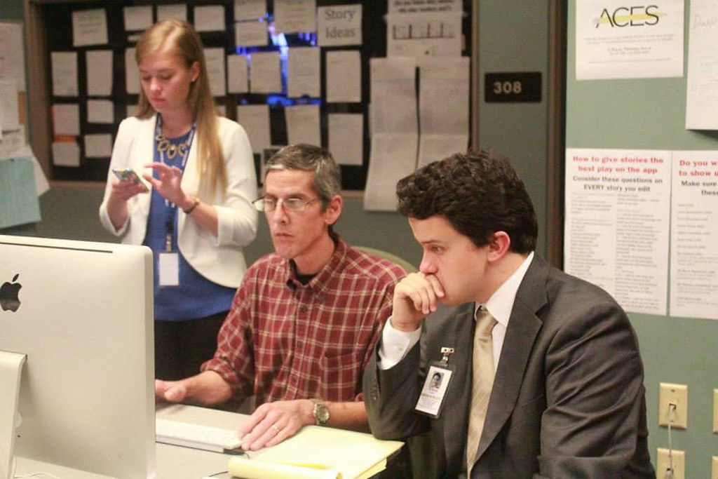 Allie Wrabel posted this photo of election night